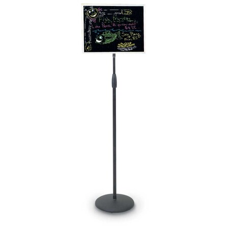 United Visual Products Corkboard, Fabric, Blk/Cobac, 2 Door, 42x32" UV3025-BLACK-COBACC